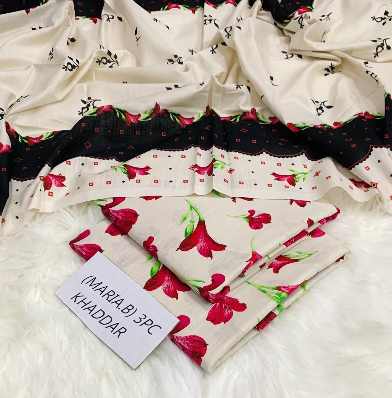 Maria B khaddar 3 pc