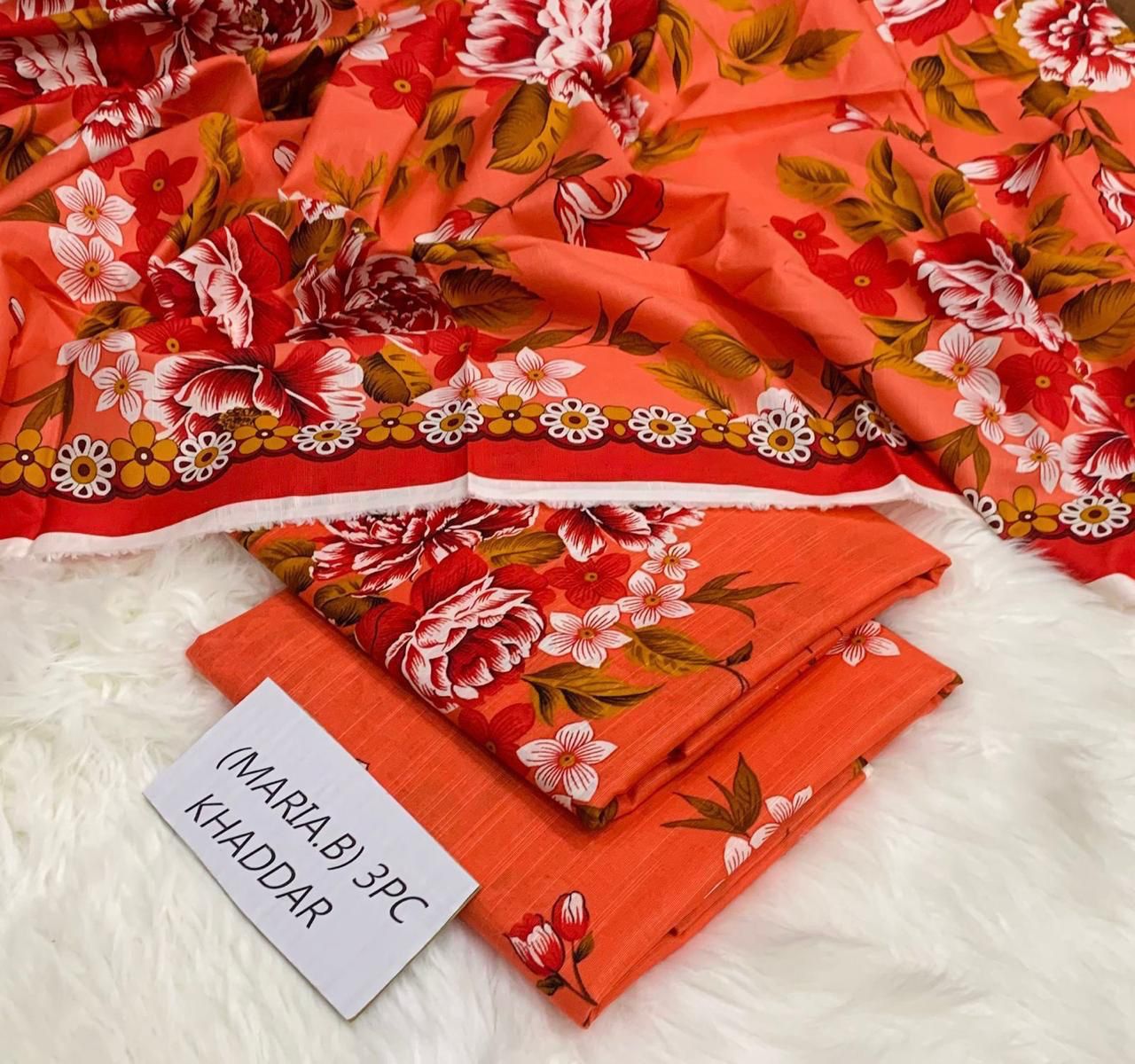 Maria B khaddar 3 piece