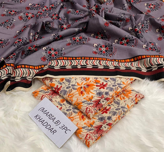 Maria B khaddar 3 piece