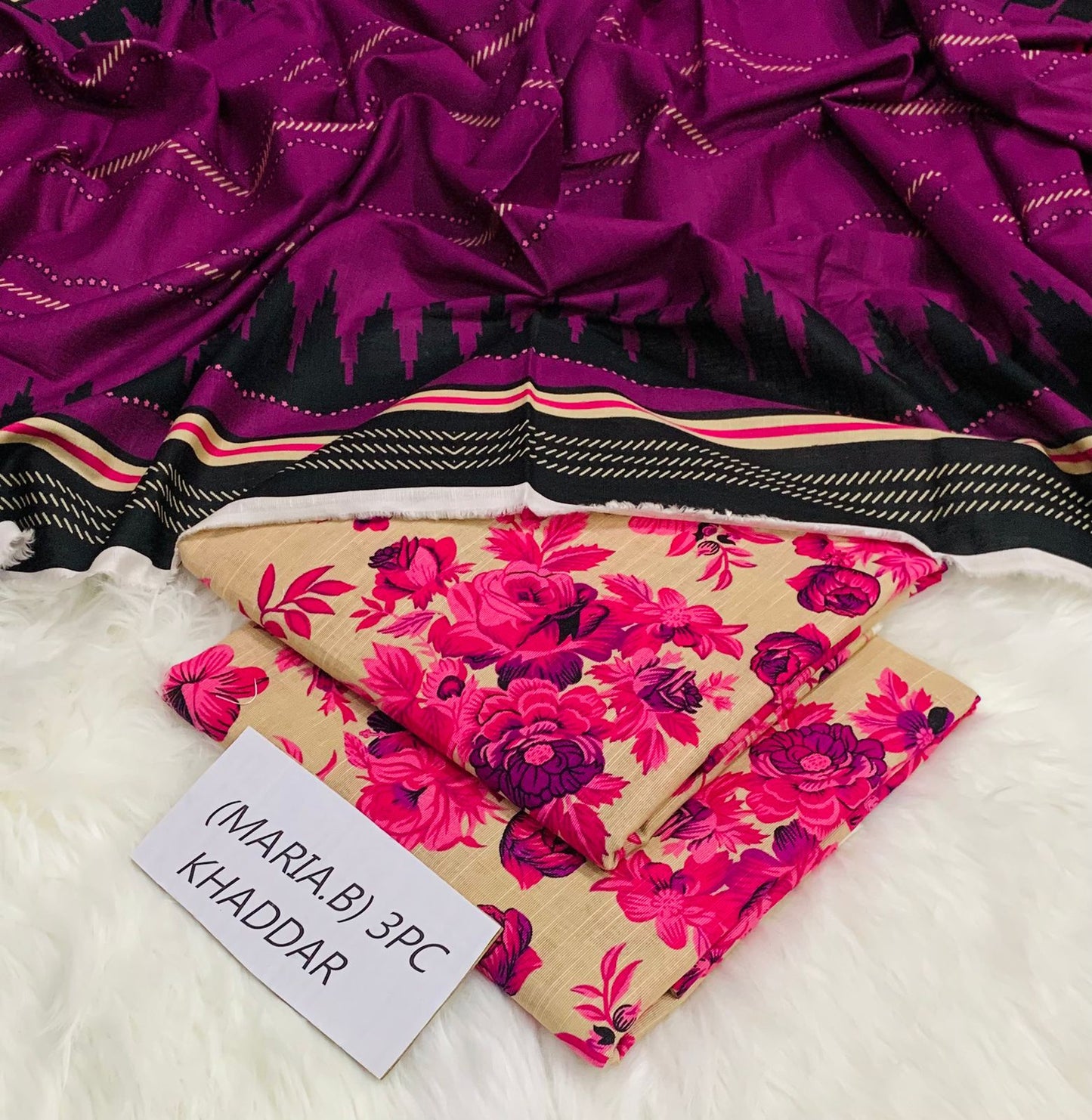 Maria B khaddar 3 piece