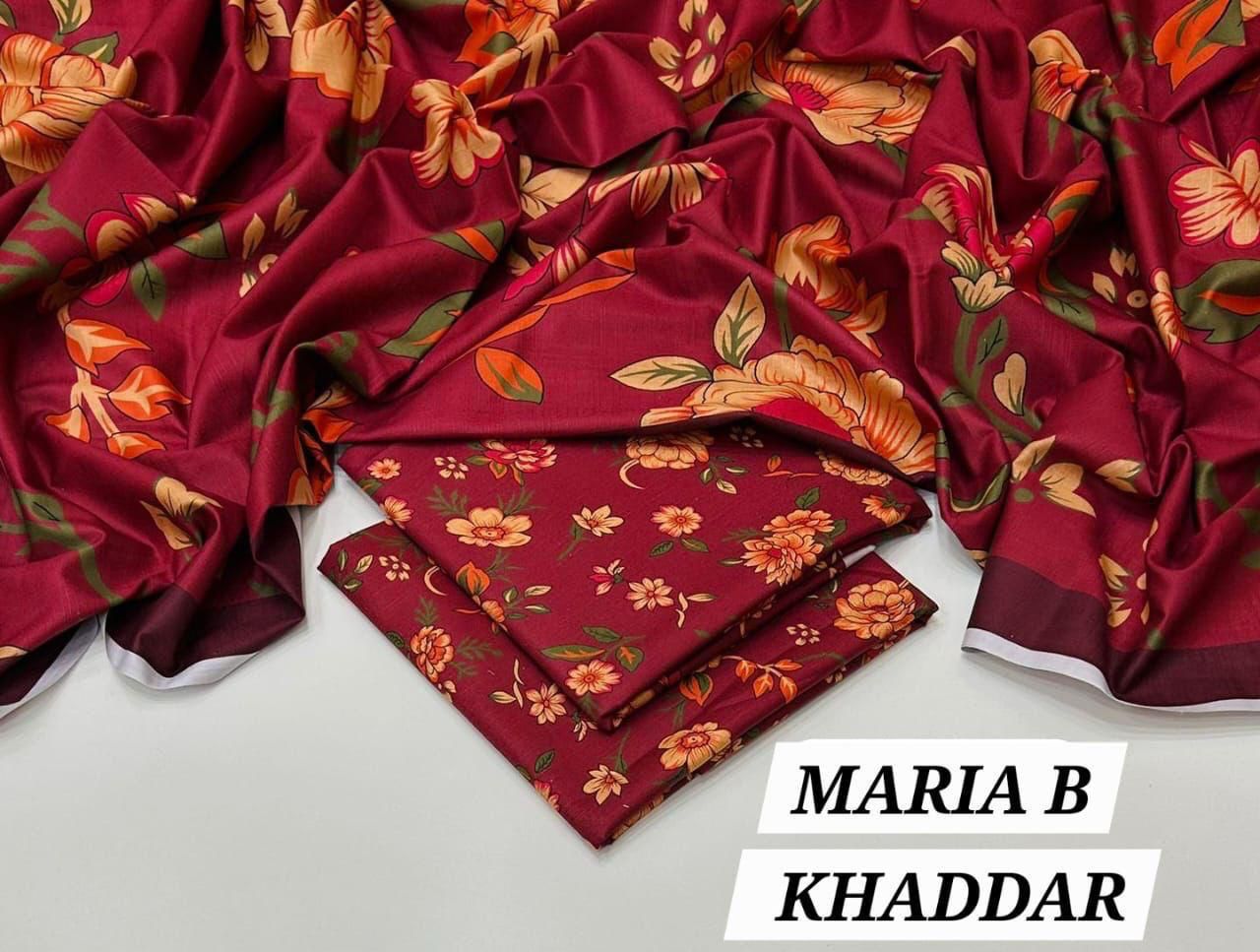 Maria B khaddar 3 piece